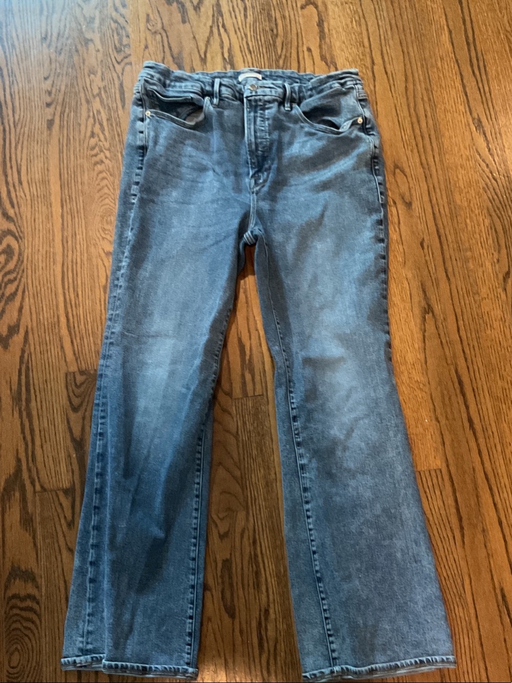 Good American Medium Blue Flared Jeans